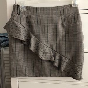 LF plaid mini skirt